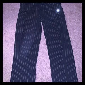 Lululemon Black striped crops